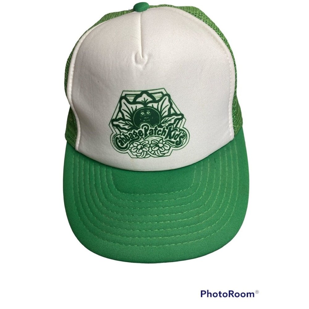 Sportcap Cabbage Patch Kids OSFM Mesh Baseball Cap Trucker Hat Green Vintage 💚